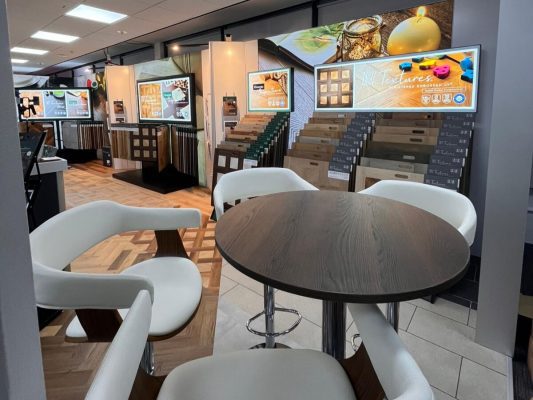 Flooring sample exhibition stand edited